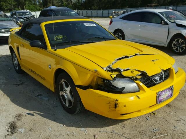 1FAFP44654F170083 - 2004 FORD MUSTANG YELLOW photo 1