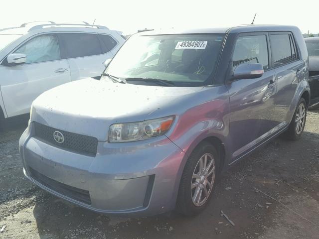 JTLKE50EX91094127 - 2009 TOYOTA SCION XB BLUE photo 2