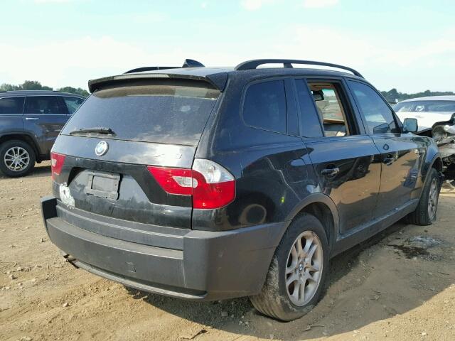 WBXPA73494WB22626 - 2004 BMW X3 2.5I BLACK photo 4