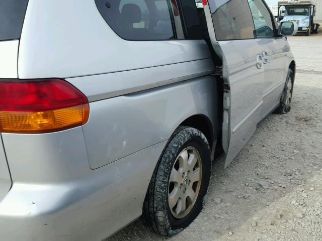 5FNRL18084B001624 - 2004 HONDA ODYSSEY EX SILVER photo 9