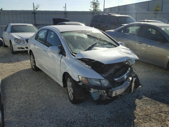 2HGFA1F58AH564414 - 2010 HONDA CIVIC LX WHITE photo 1