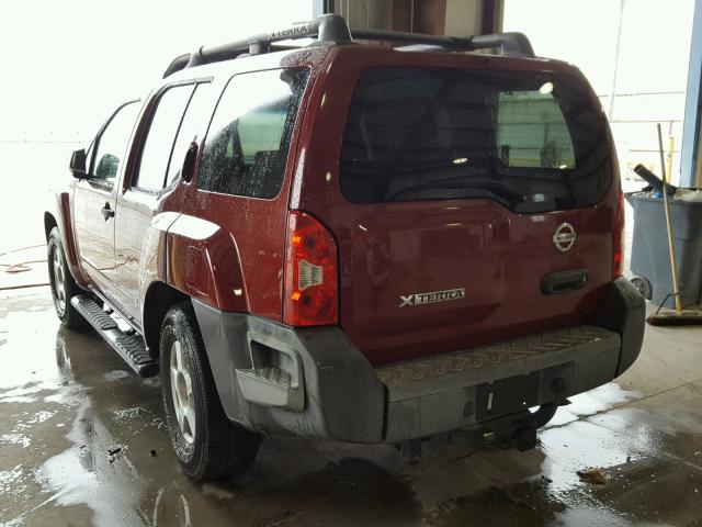 5N1AN08U87C539158 - 2007 NISSAN XTERRA OFF RED photo 3