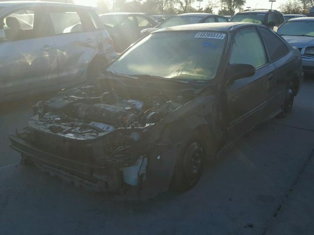 1HGEJ8240XL080587 - 1999 HONDA CIVIC EX 黑色 照片 2
