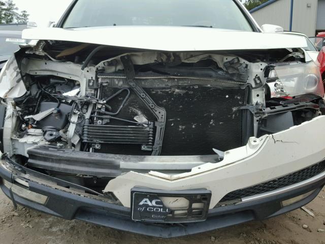 2HNYD2H21BH521276 - 2011 ACURA MDX WHITE photo 9