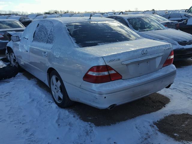 JTHBN36F855005012 - 2005 LEXUS LS 430 SILVER photo 3