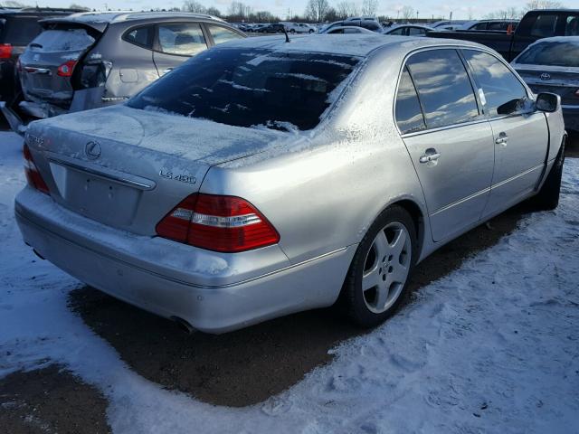 JTHBN36F855005012 - 2005 LEXUS LS 430 SILVER photo 4