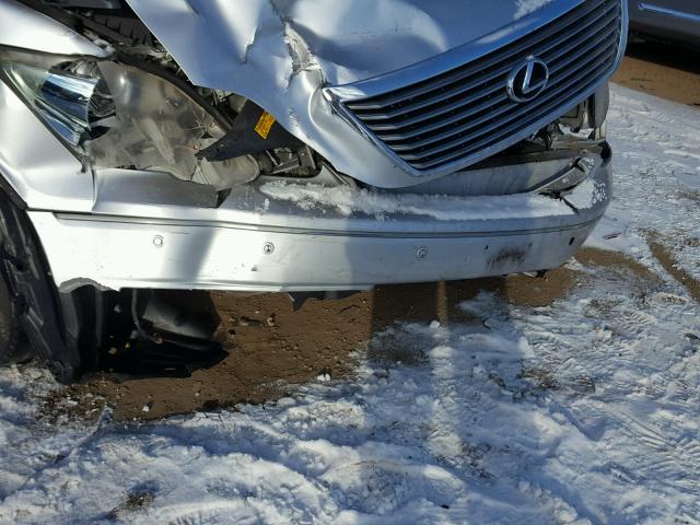 JTHBN36F855005012 - 2005 LEXUS LS 430 SILVER photo 9