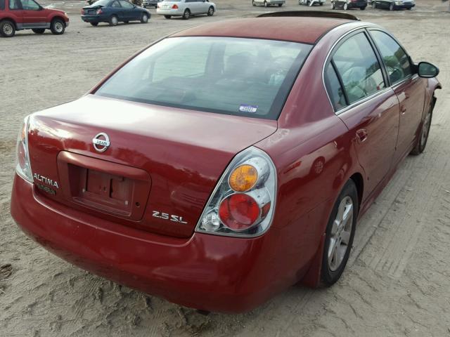 1N4AL11D14C113355 - 2004 NISSAN ALTIMA BAS RED photo 4