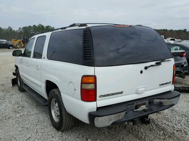 3GNEC16Z22G349076 - 2002 CHEVROLET SUBURBAN C WHITE photo 3