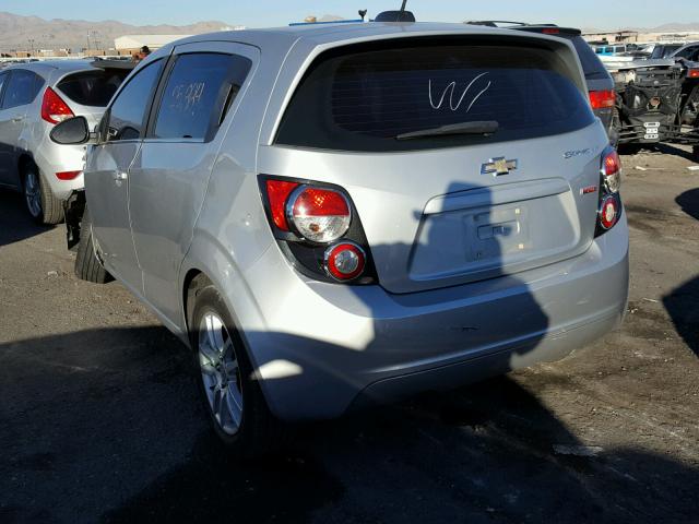 1G1JC6SB1F4149489 - 2015 CHEVROLET SONIC LT GRAY photo 3