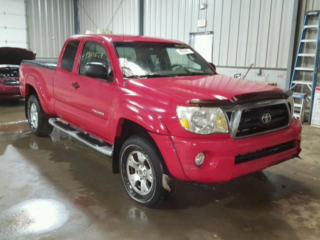 5TEUU42N55Z034772 - 2005 TOYOTA TACOMA ACC RED photo 1