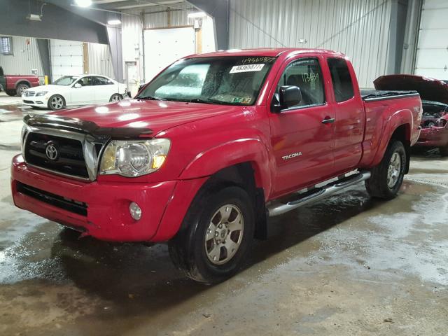 5TEUU42N55Z034772 - 2005 TOYOTA TACOMA ACC RED photo 2