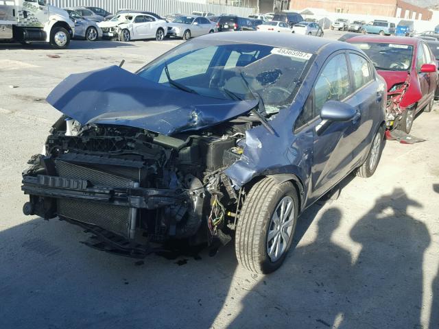 KNADM4A34G6564891 - 2016 KIA RIO LX BLUE photo 2