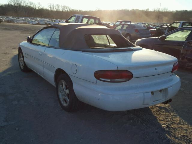 3C3EL55H0YT257140 - 2000 CHRYSLER SEBRING JX WHITE photo 3