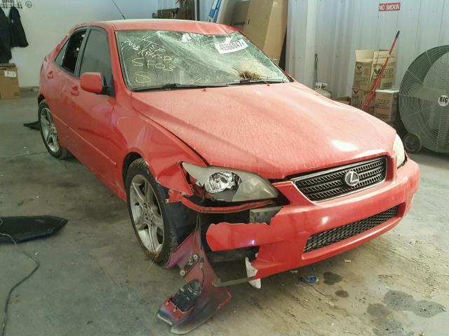 JTHBD192230066317 - 2003 LEXUS IS 300 RED photo 1