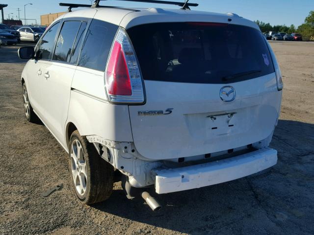 JM1CR2W38A0361929 - 2010 MAZDA 5 WHITE photo 3