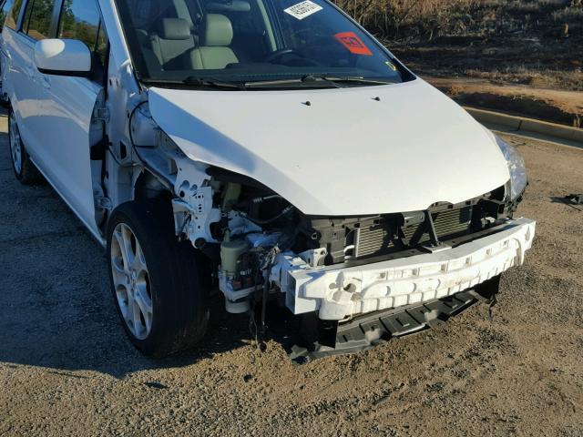 JM1CR2W38A0361929 - 2010 MAZDA 5 WHITE photo 9