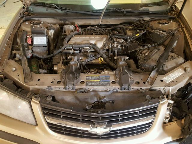 2G1WF52E359256427 - 2005 CHEVROLET IMPALA GOLD photo 7