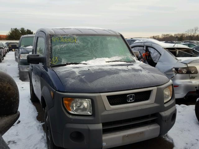 5J6YH28553L003903 - 2003 HONDA ELEMENT EX BLUE photo 1