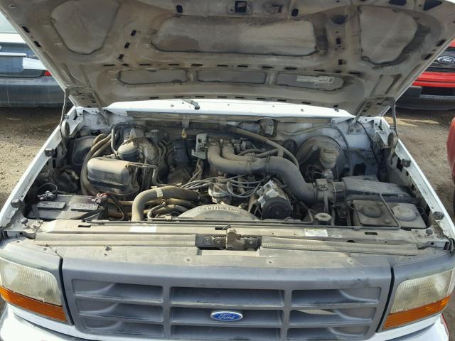 1FTHF25GXVED10492 - 1997 FORD F250 WHITE photo 7