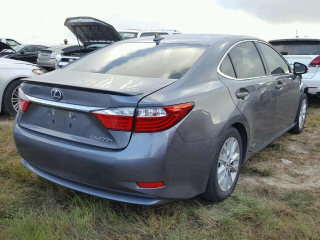 JTHBW1GGXD2037453 - 2013 LEXUS ES 300H GRAY photo 4