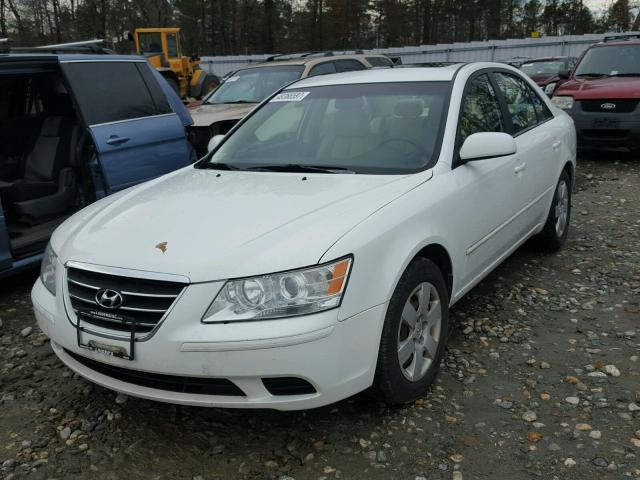 5NPET46F99H414734 - 2009 HYUNDAI SONATA GLS WHITE photo 2