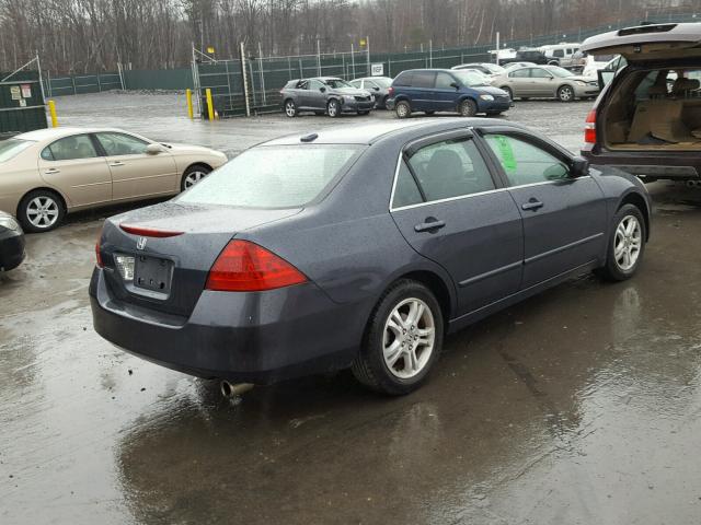 1HGCM56877A226585 - 2007 HONDA ACCORD EX GRAY photo 4