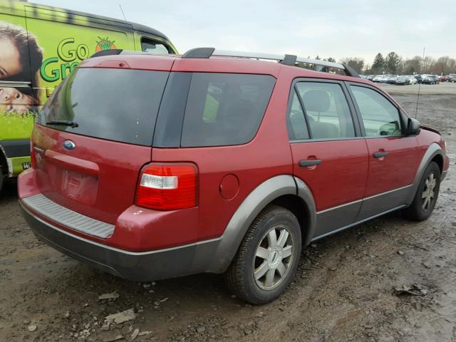 1FMZK01146GA26962 - 2006 FORD FREESTYLE RED photo 4