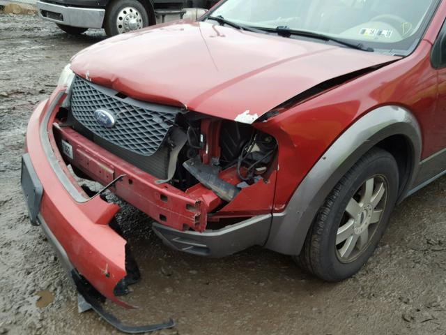 1FMZK01146GA26962 - 2006 FORD FREESTYLE RED photo 9