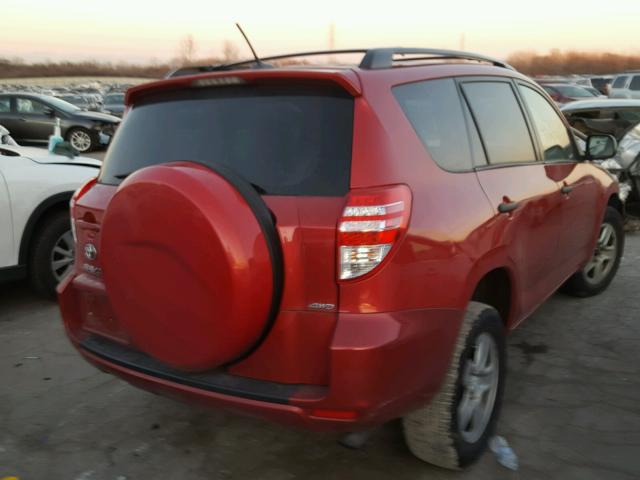 2T3BF4DV6CW195803 - 2012 TOYOTA RAV4 RED photo 4