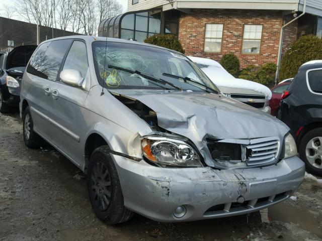 KNDUP131536443477 - 2003 KIA SEDONA EX SILVER photo 1