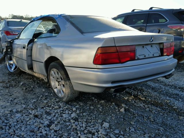 WBAEG2313MCB72674 - 1991 BMW 850 I AUTO SILVER photo 3