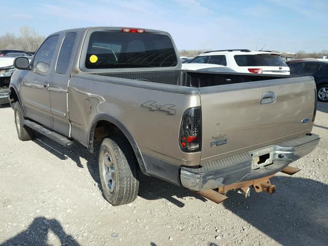 1FTRX18L91NA10831 - 2001 FORD F150 TAN photo 3