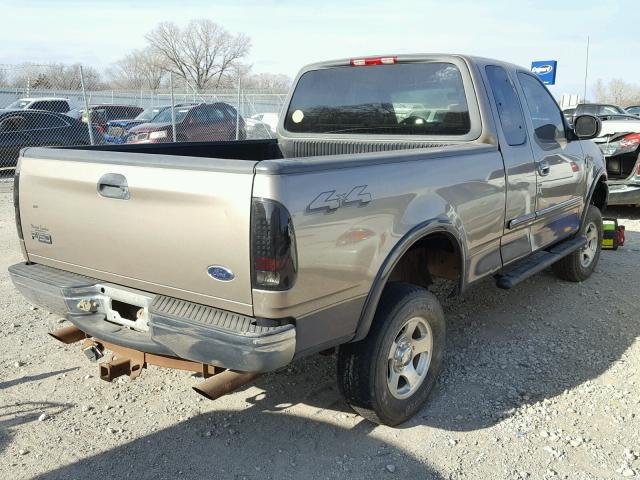 1FTRX18L91NA10831 - 2001 FORD F150 TAN photo 4