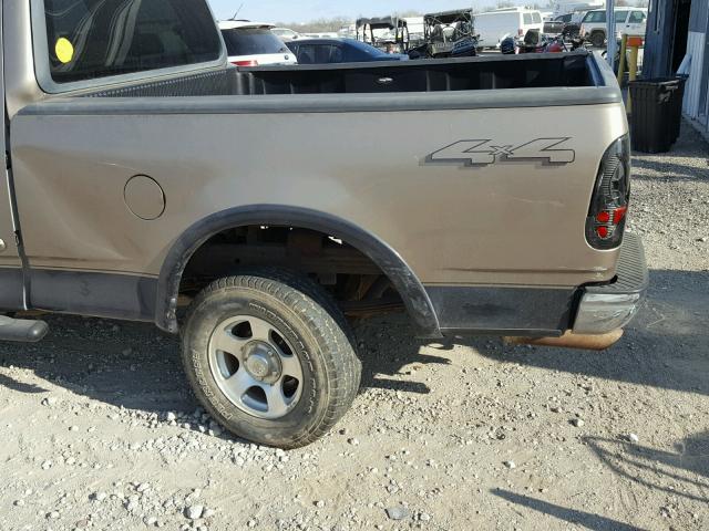 1FTRX18L91NA10831 - 2001 FORD F150 TAN photo 9