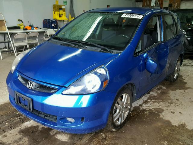 JHMGD386X8S032773 - 2008 HONDA FIT SPORT BLUE photo 2