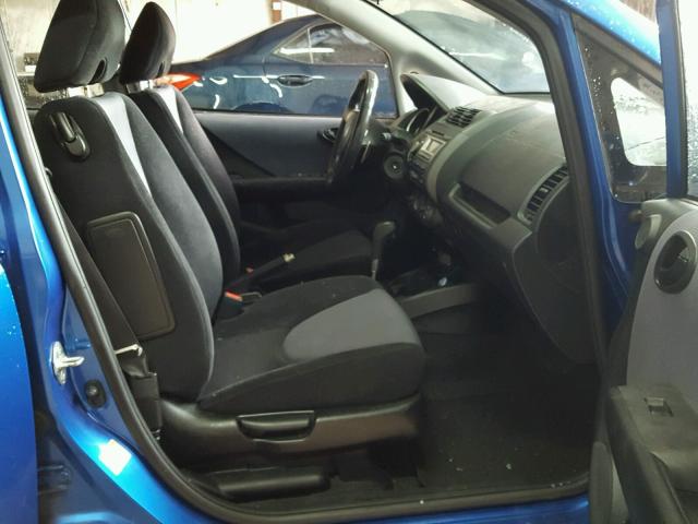 JHMGD386X8S032773 - 2008 HONDA FIT SPORT BLUE photo 5