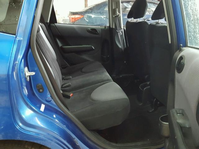 JHMGD386X8S032773 - 2008 HONDA FIT SPORT BLUE photo 6