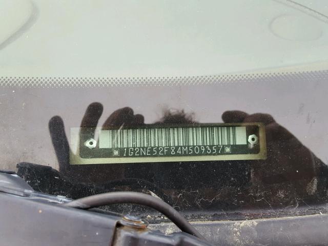 1G2NE52F84M509357 - 2004 PONTIAC GRAND AM S 金色 照片 10