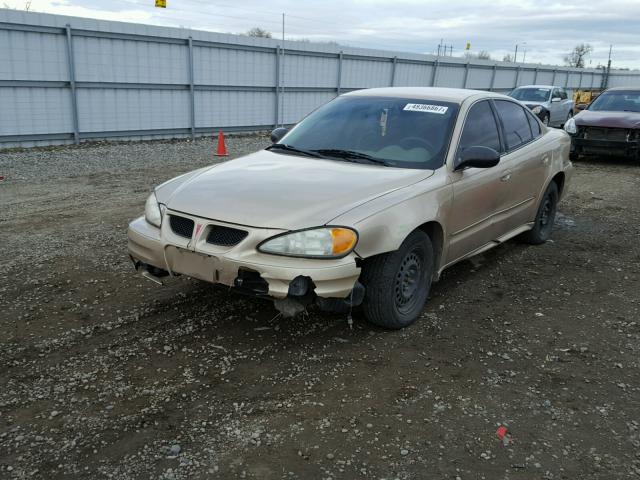 1G2NE52F84M509357 - 2004 PONTIAC GRAND AM S 金色 照片 2