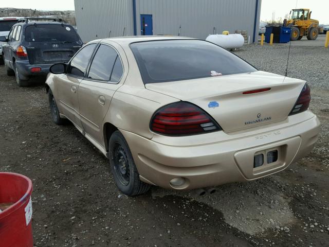1G2NE52F84M509357 - 2004 PONTIAC GRAND AM S 金色 照片 3