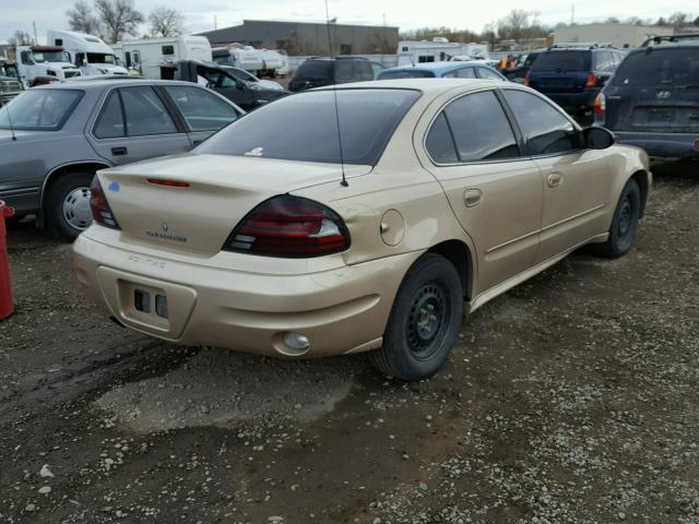 1G2NE52F84M509357 - 2004 PONTIAC GRAND AM S 金色 照片 4