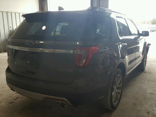 1FM5K7F82HGC06747 - 2017 FORD EXPLORER L BLACK photo 4