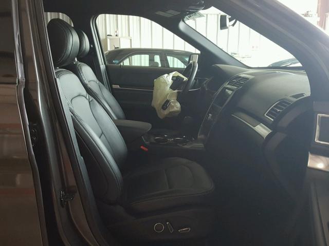 1FM5K7F82HGC06747 - 2017 FORD EXPLORER L BLACK photo 5