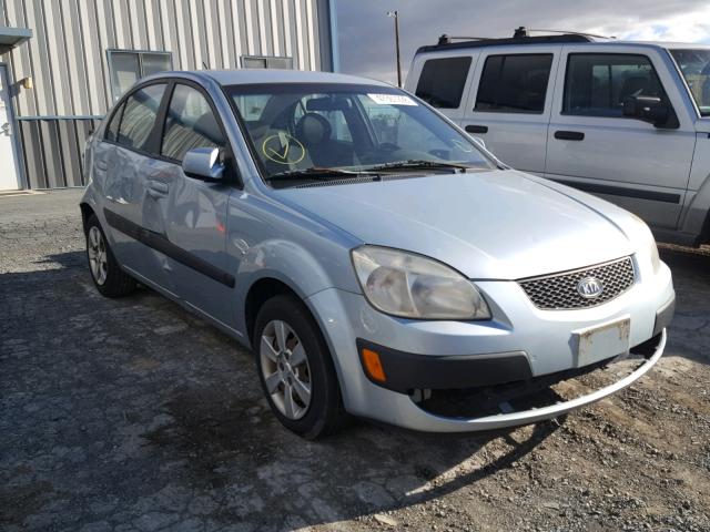 KNADE123476225025 - 2007 KIA RIO BASE SILVER photo 1