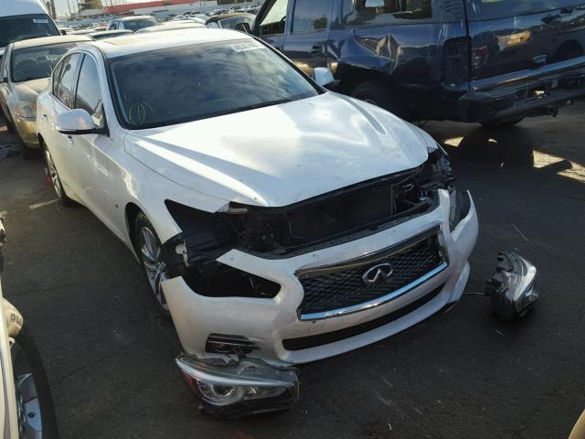 JN1BV7AP1FM356637 - 2015 INFINITI Q50 BASE WHITE photo 1