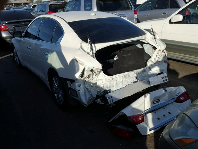 JN1BV7AP1FM356637 - 2015 INFINITI Q50 BASE Blanco foto 3