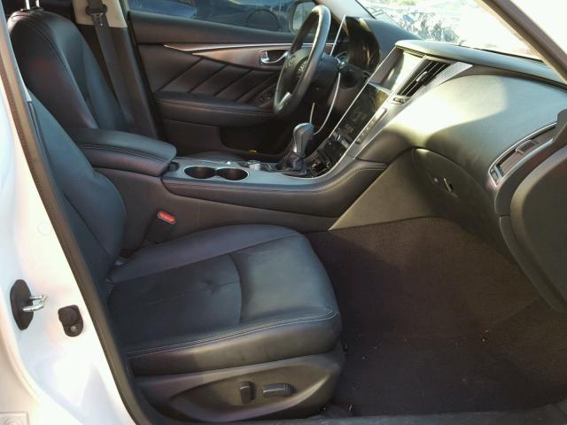JN1BV7AP1FM356637 - 2015 INFINITI Q50 BASE Blanco foto 5