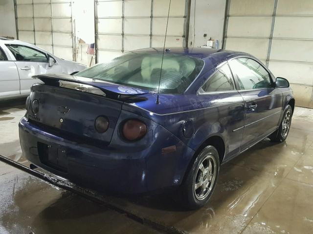 1G1AK18F587157046 - 2008 CHEVROLET COBALT LS BLUE photo 4