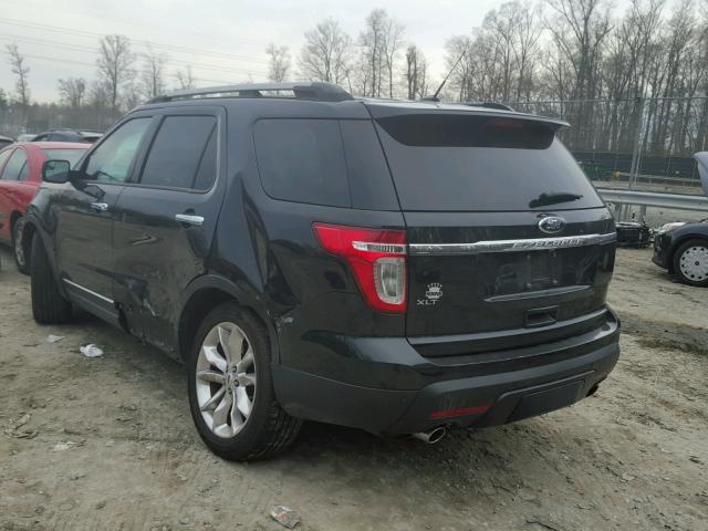 1FM5K7D82DGB51553 - 2013 FORD EXPLORER X BLACK photo 3